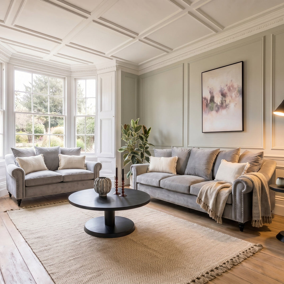 Portman Three Seat Sofa - Dove Grey