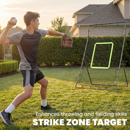 Rebounder Net Kids Adults Baseball Softball Training Aid Goal Play