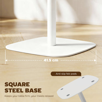 Dining Table for 2, Small Kitchen Table with Wood Veneer Top, Natural