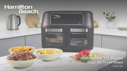 Hamilton Beach VisionCook 11L Digital Dual Air Fryer Oven
