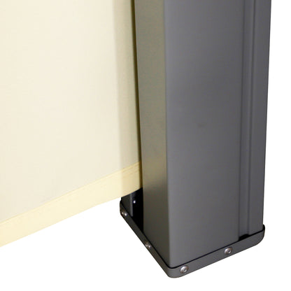 3x1.8M Retractable Side Awning Screen Fence Patio Privacy Divider Cream