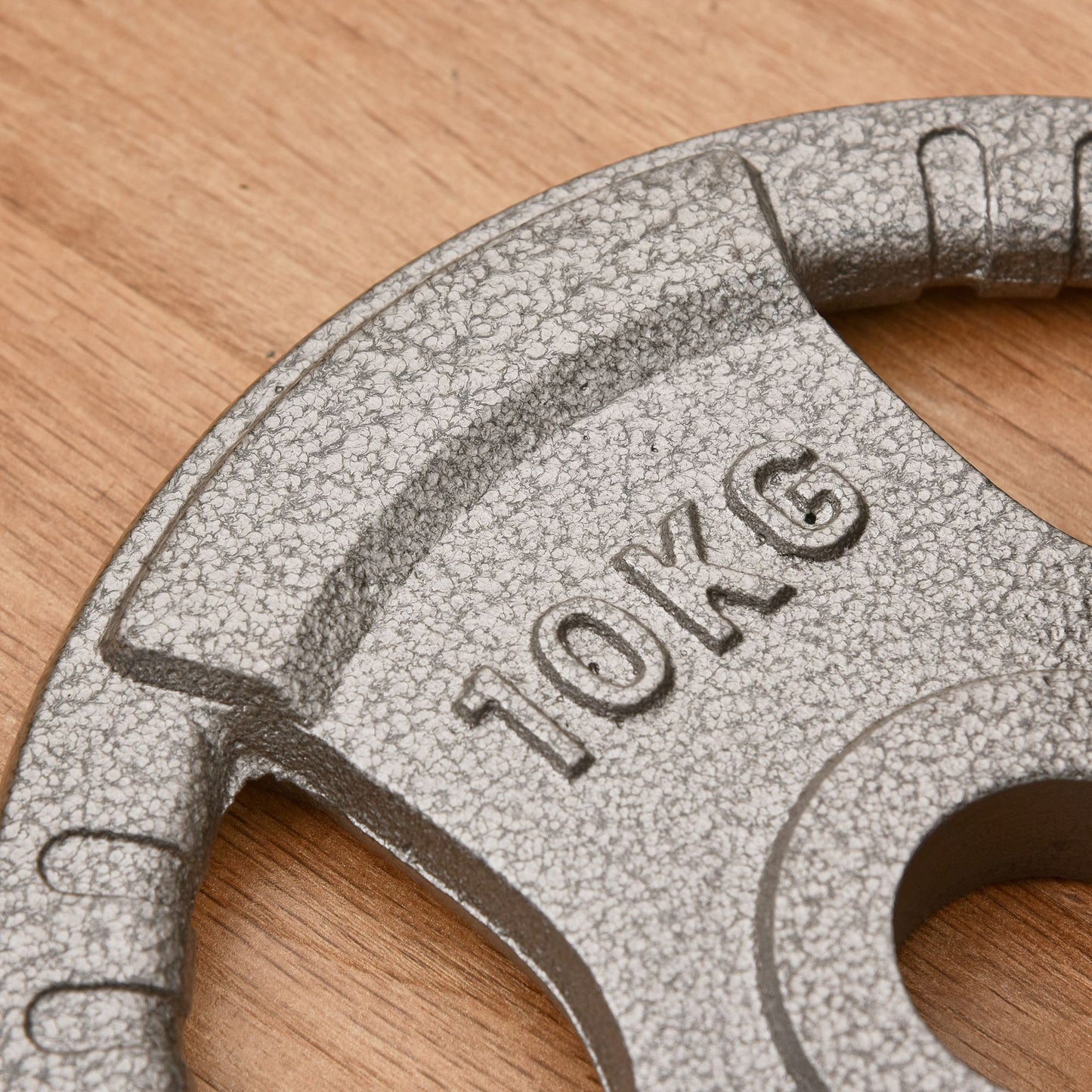 HOMCOM Set of 2 Cast Iron 2" Olympic Weight Plates Barbell Weight 2 x 10kg