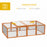 Wooden Rabbit Hutch Outdoor, Guinea Pig Hutch, Bunny Cage with Wire Mesh Safety Rabbit Run and Play Space 181 x 100 x 48 cm