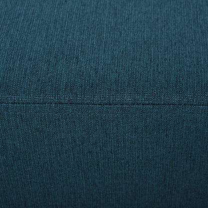 Linen Fabric Footstool Ottoman Cube with 4 Plastic Legs