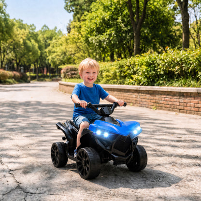6V Kids ATV, Battery Powered Ride on Car for Ages 18-56 M, Blue