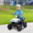 12V Kids Electric Quad Bike with 4 Wheels Spring Suspension, White