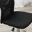 Home Office Mesh Task Chair Ergonomic Armless Mid Back Height Adjustable with Swivel Wheels, Black