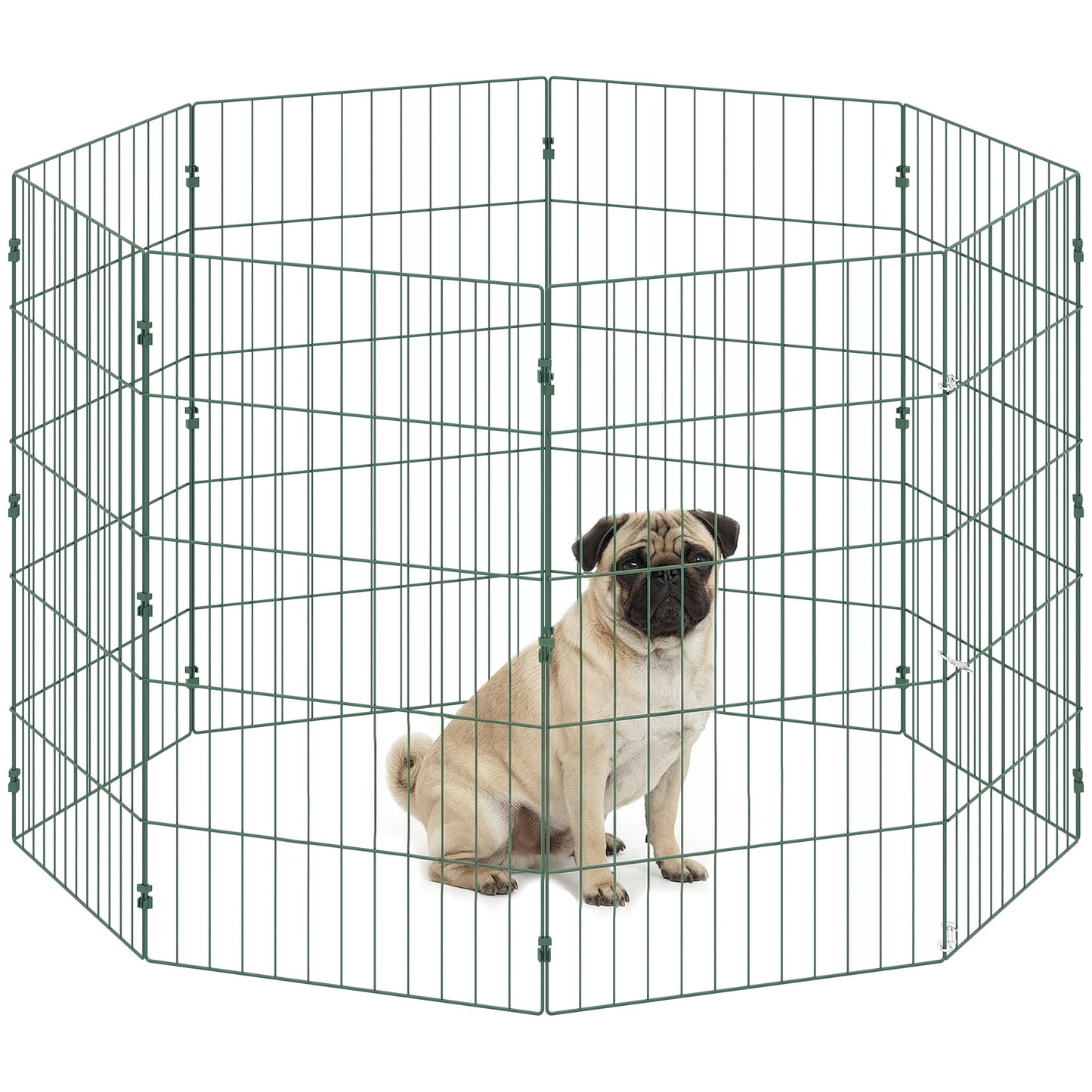 8 Panel Pet Pen, Dog Playpen for Puppies, 80 cm Height