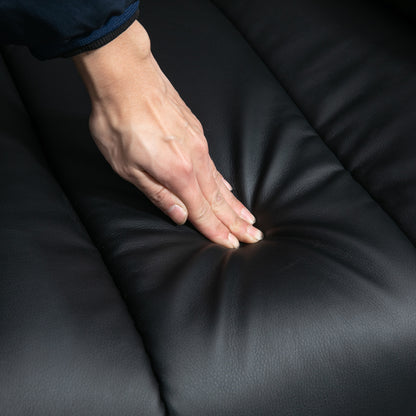 PU Leather Electric Recliner Mobility Lift&Rise Overstuffed Design Black