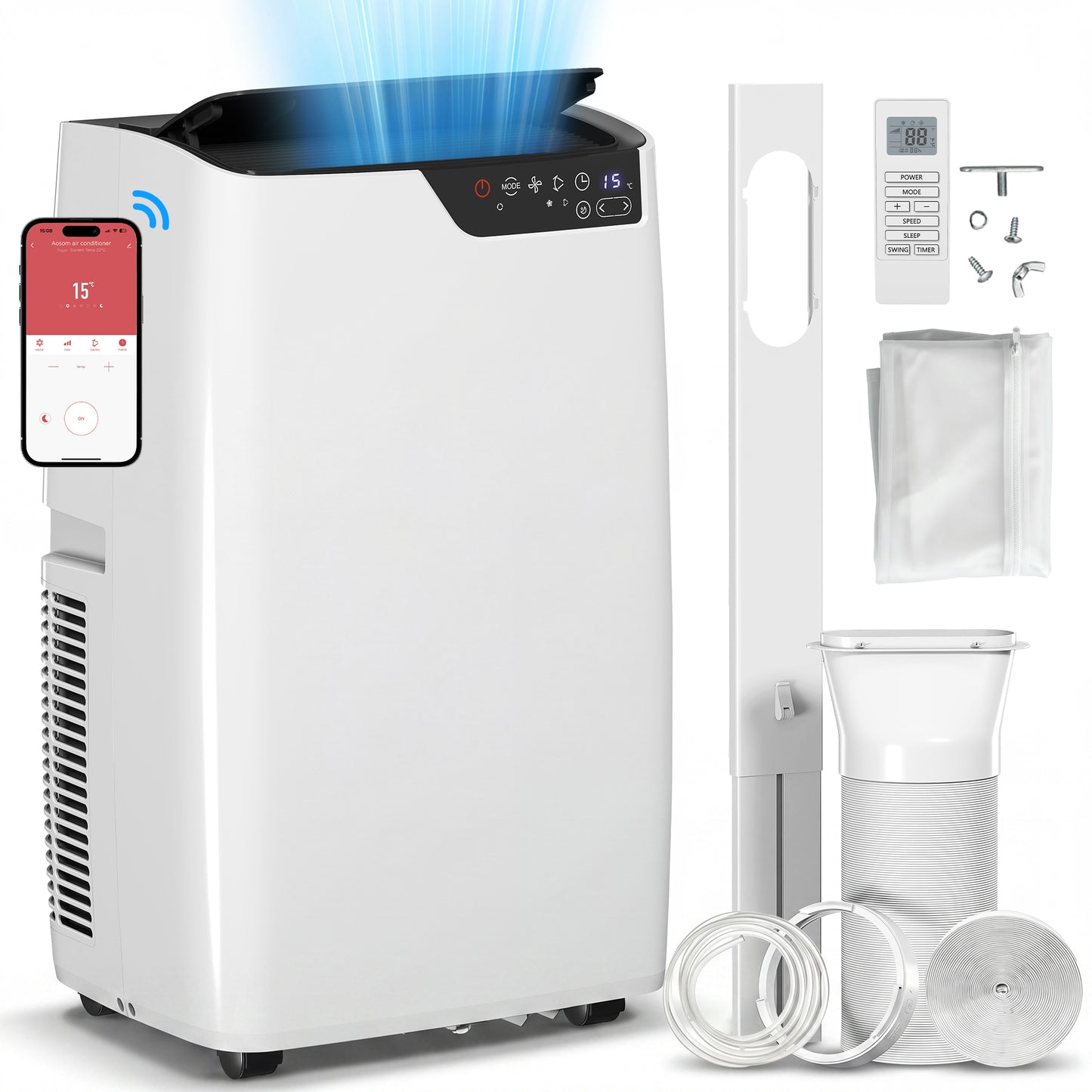 Portable Air Conditioner 12000 BTU, 4-in-1 Air Conditioning Unit