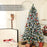 7ft Artificial Pine Christmas Tree with Pinecones, Steel Base