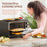 36L Countertop Toaster Oven with 2 Hot Plates, Grill, Roast, Bake