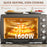 36L Countertop Toaster Oven with 2 Hot Plates, Grill, Roast, Bake