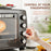 36L Countertop Toaster Oven with 2 Hot Plates, Grill, Roast, Bake