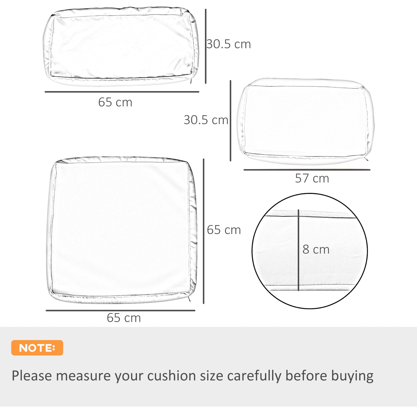 Garden Rattan Sofa Set Polyester Cover Replacement No Cushion Beige