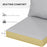 1-Piece Back and Seat Cushion Pillow Replacement, Patio Chair Cushion Set for Indoor Outdoor, Grey