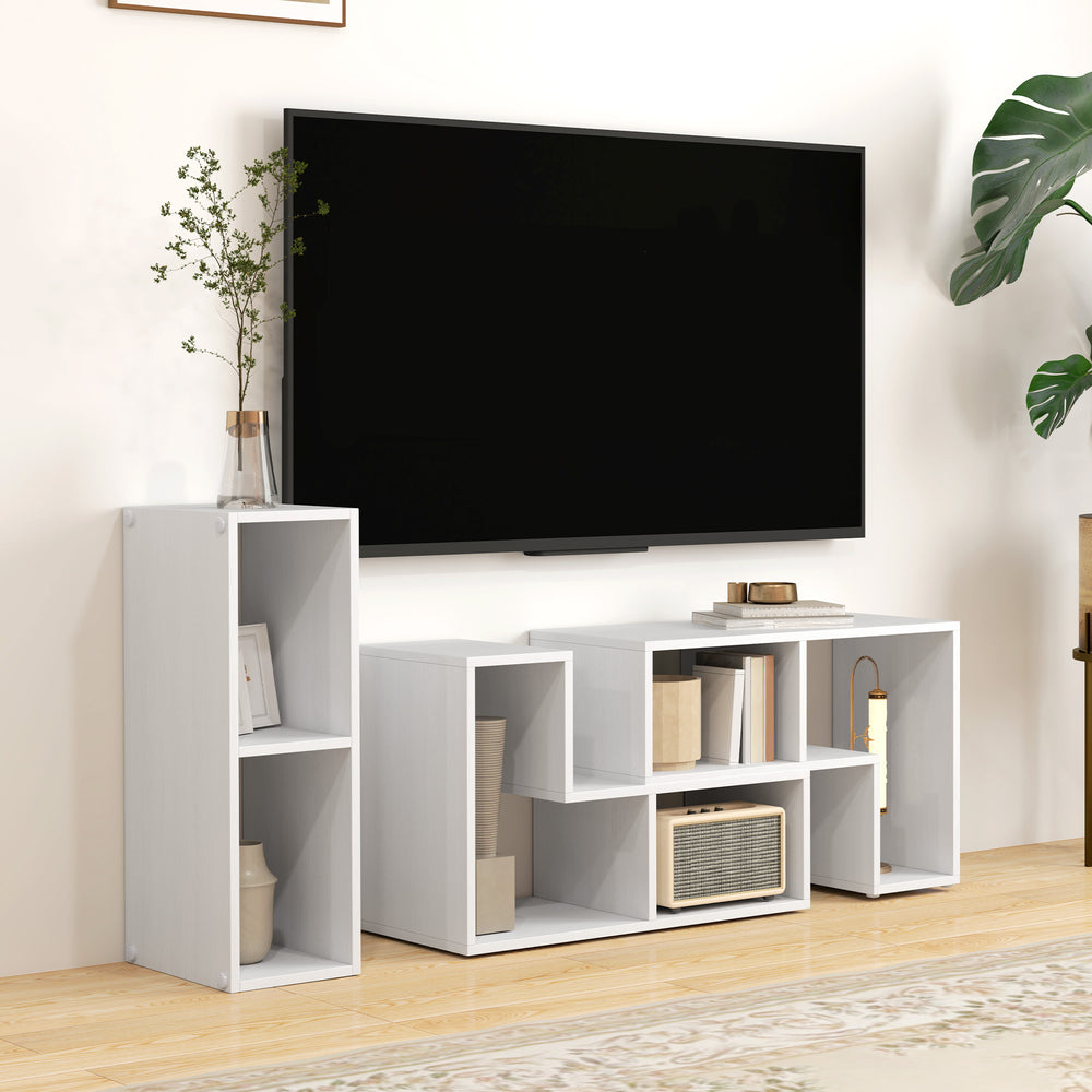 TV Unit for TVs up to 75 Inches, Free Combination TV Stand, White