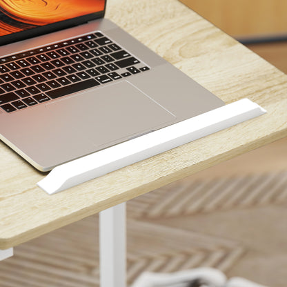 C-Shaped Sofa Side Table, Height Adjustable Overbed Table, Oak