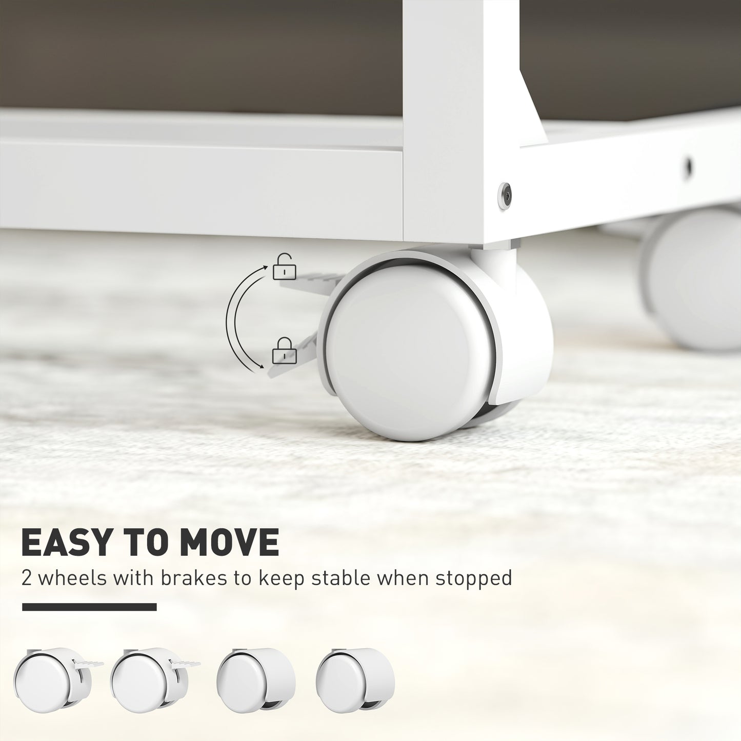 C-Shaped Sofa Side Table, Height Adjustable Overbed Table, Oak