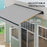 3 x 2m Electric Retractable Awning, Aluminium Frame, Light Grey