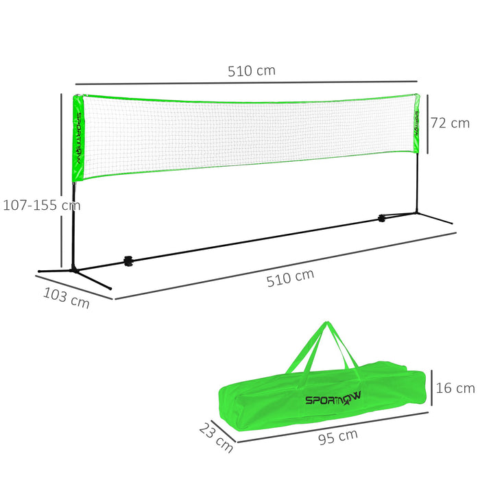 Badminton Net Set, Height Adjustable Net for Pickleball Volleyball