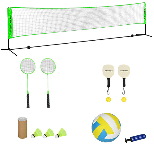 Badminton Net Set, Height Adjustable Net for Pickleball Volleyball