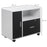 Mobile Office File Cabinet Printer Table with Lockable Drawer and Shelf