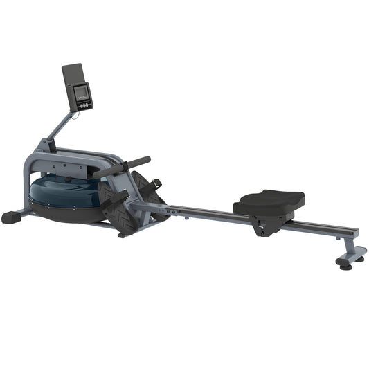 Water Rowing Machine with Adjustable Resistance, Vertical Storage