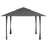 4 x 4m Pop-up Gazebo Double Roof Canopy Tent with UV Proof, Roller Bag & Adjustable Legs Outdoor Party, Steel Frame, Grey