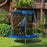 6ft Outdoor Trampoline with Safety Enclosure Net, Blue