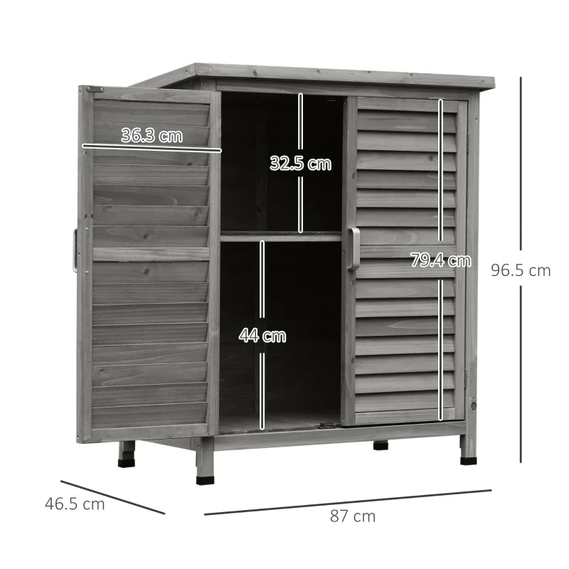 Garden Storage Shed 87L x 46.5W x 96.5Hcm