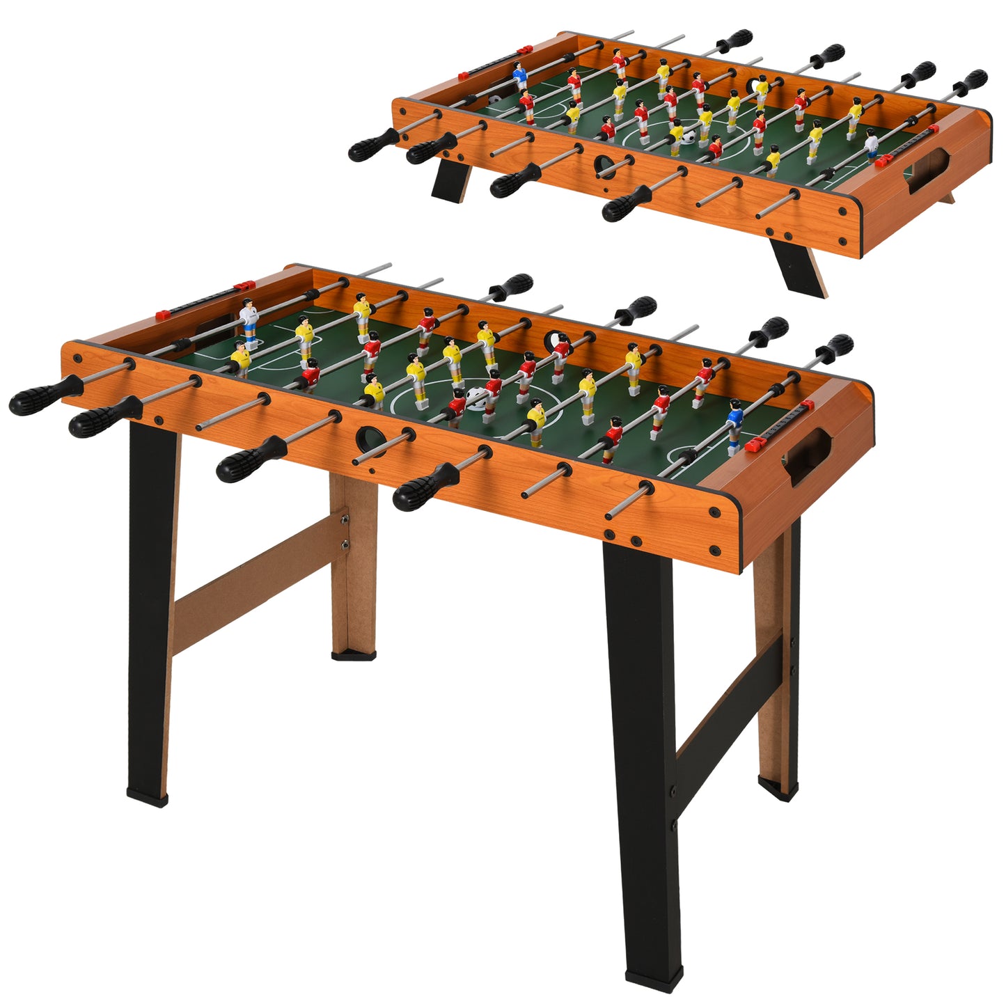 Football Table Heavy Duty  84.5cm for Arcades, Pub, Game Room, 8 Rods, 2 Foosballs
