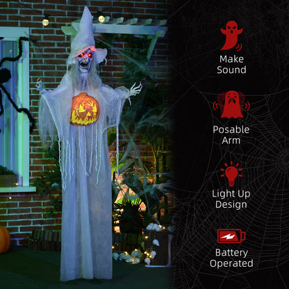 Hanging Witch Prop Life Size with Sound and Motion Activated