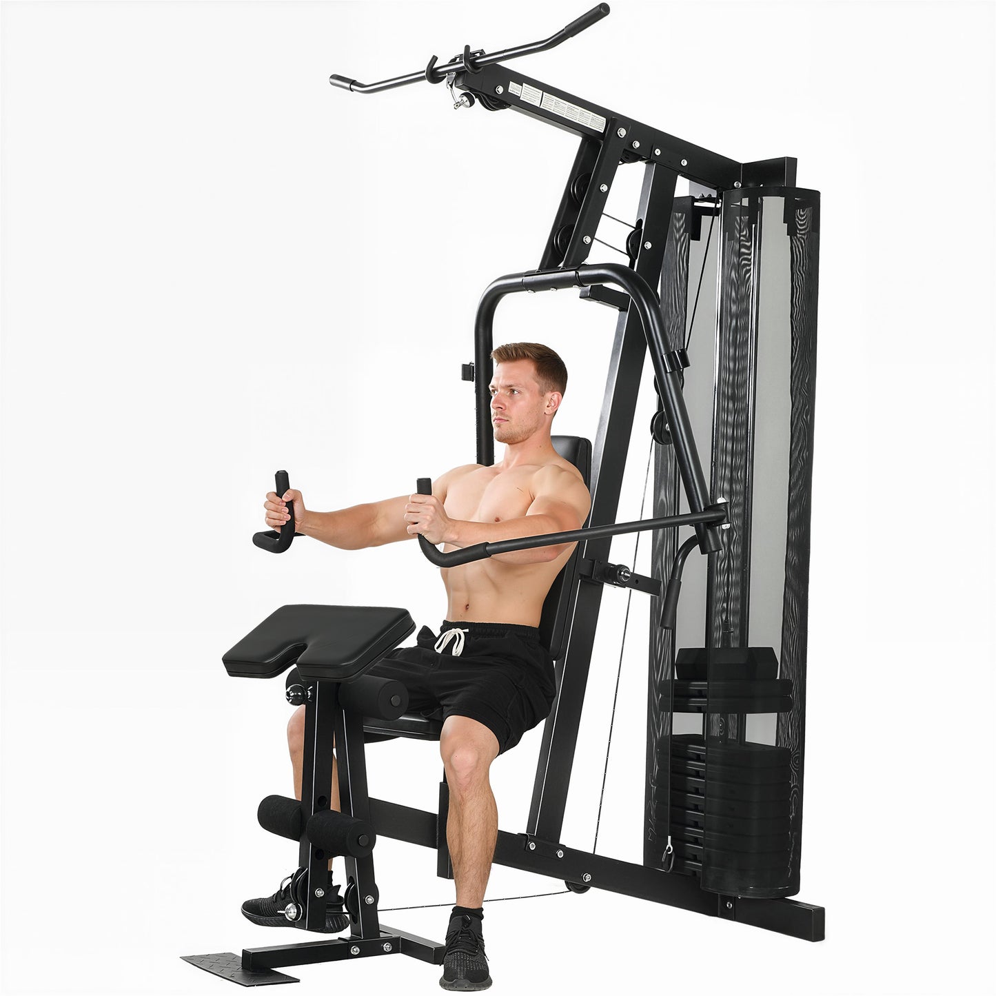 Multi Gym with Adjustable Seat & Back, 45kg Weight Stack