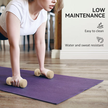 10kg Dumbbell Weights Set with Carry Case, Pink, Purple, Grey, Brown