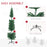 6' Artificial Prelit Christmas Trees Holiday D√©cor with Colourful LED Lights, Pencil Shape, Steel Base