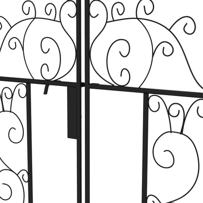 Metal Garden Arch with Double Gate, Garden Arbor Climbing Plants