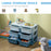 Kids Storage Unit Toy Box Vertical Dresser with Six Drawers - Blue