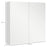 Wall Mounted Bathroom Storage Cupboard W/ Mirror and Shelf, White