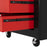 5-Drawer Tool Chest with Wheels, Steel Lockable Tool Storage Cabinet with Handle, 2 Keys for Garage, Workshop, Red