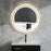 Illuminated Bathroom LED Mirror 80cm Round Wall Mounted Mirror Gold