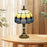 Antique Table Lamp, for Bedroom Bedside, Bulb not Included, Blue