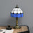 Antique Table Lamp, for Bedroom Bedside, Bulb not Included, Blue