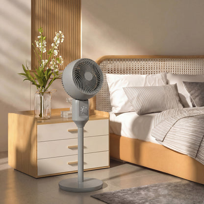 9" Pedestal Cooling Fan with Adjustable Speed, Grey