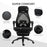 Mesh Office Chair with Footrest for Home Office Lunch Break Recliner High Back Adjustable Height with Headrest, Black