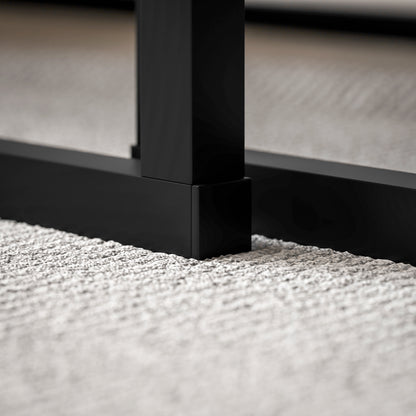 Coffee Tables Set of 2, Nest of Tables for Living Room, Dark Grey