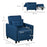 3-In-1 Convertible Chair Bed, Pull Out Sleeper Chair, Fold Out Bed with Adjustable Backrest, Side Pockets, Blue