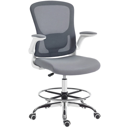 Ergonomic Tall Office Chair, 360 Degree Swivel Task Stool