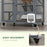 Outdoor Catio Cat House on Wheels with Platforms, Hammock