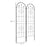 Metal Trellis Set of 2, Garden Trellis for Climbing Plants Support Frames, Arrow Design